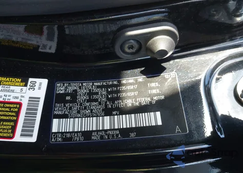 2023 Toyota Sienna Xle из США, поврежденный, VIN 5TDYRKEC7PS147656